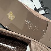 Kitlife Chanel Brown Sheepskin Wool Warm Loafers  - 5