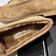 Kitlife Chanel Beige Sheepskin Wool Warm Loafers  - 2