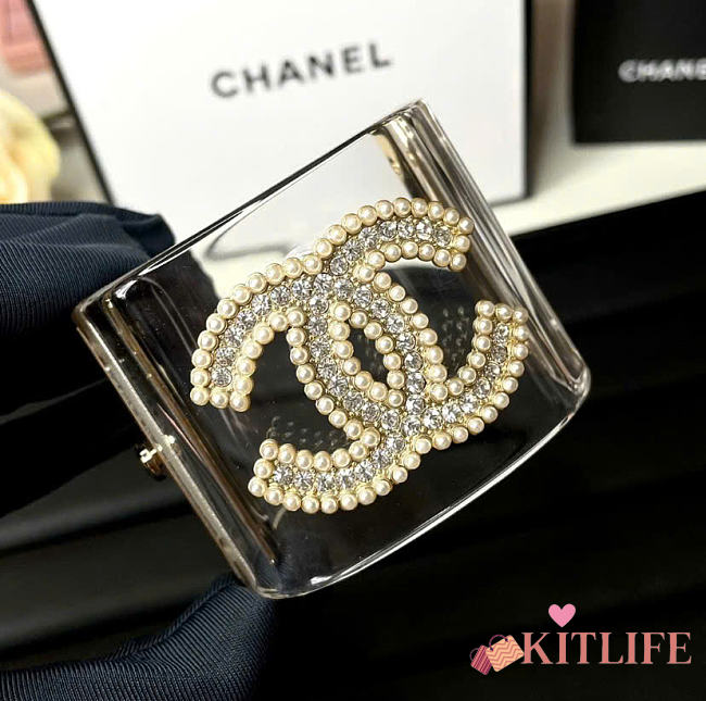 Kitlife Chanel Golden Transparent Plastic Cuff - 1