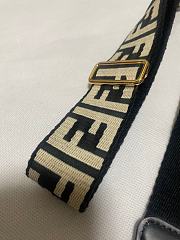 Kitlife Fendi FF Canvas Bag Strap Black & Beige  - 3