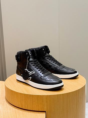 Kitlife Louis Vuitton Beverly Hills Men's High-top Sneakers Black 
