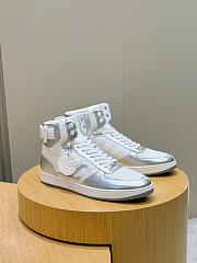 Kitlife Louis Vuitton Beverly Hills Men's High-top Sneakers Silver & White - 1