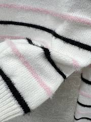 Kitlife Chanel 25 Striped Knit Pullover Sweater White - 6