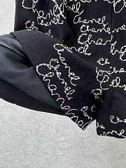 Kitlife Chanel Embroidered Wool Crepe Shorts Black & Multicolour - 5