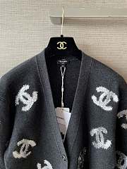 Kitlife Chanel Cashmere Cardigan In Black / Red - 5