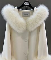 Kitlife Max Mara Double-Faced Cashmere Coat White - 5