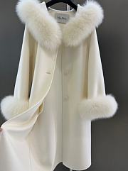 Kitlife Max Mara Double-Faced Cashmere Coat White - 6