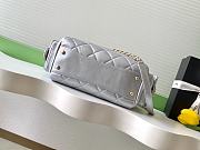 Kitlife Chanel 25K Silver Lambskin Bowling Bag AS5792 15.5x24x11.5cm - 2