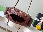 Kitlife Chanel 25K Burgundy Lambskin Bowling Bag AS5792 15.5x24x11.5cm  - 2