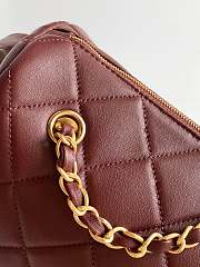 Kitlife Chanel 25K Burgundy Lambskin Bowling Bag AS5792 15.5x24x11.5cm  - 3