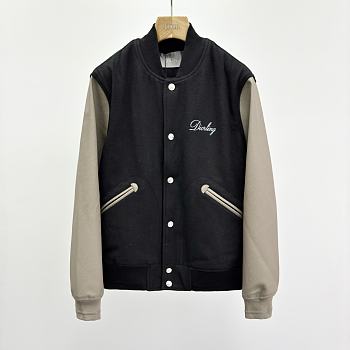 Kitlife Dior Diorling Varsity Jacket Black Wool Blend
