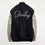 Kitlife Dior Diorling Varsity Jacket Black Wool Blend - 6