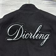 Kitlife Dior Diorling Varsity Jacket Black Wool Blend - 3