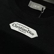 Kitlife Dior Sweater Black Wool Jersey with Christian Dior Paris Tag  - 3