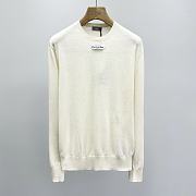 Kitlife Dior Sweater White Wool Jersey with Christian Dior Paris Tag  - 1