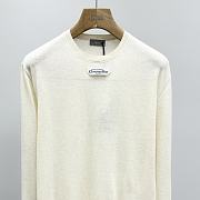 Kitlife Dior Sweater White Wool Jersey with Christian Dior Paris Tag  - 5