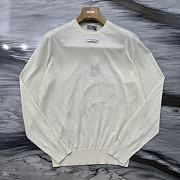 Kitlife Dior Sweater White Wool Jersey with Christian Dior Paris Tag  - 4