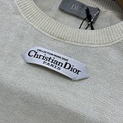 Kitlife Dior Sweater White Wool Jersey with Christian Dior Paris Tag  - 3