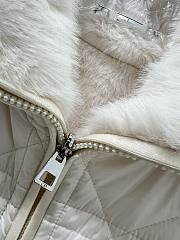 Kitlife Dior Quilted Reversible Eco-Fur Vest White - 5
