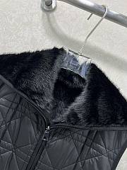 Kitlife Dior Quilted Reversible Eco-Fur Vest Black - 5