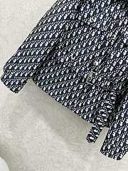 Kitlife Dior 25 Dark Blue Jacquard Collar Jacket  - 2