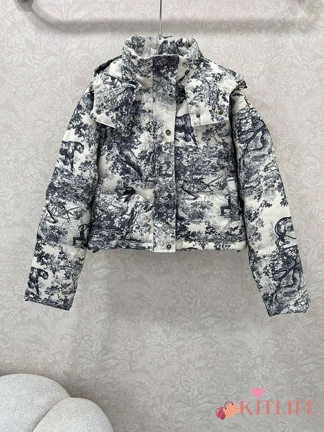 Kitlife Dior 25 Classic Jungle Animal Tiger Pattern  Down Jacket - 1