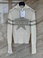 Kitlife Dior 25 DiorAlps Mock Neck Cardigan with Gold-Tone Dior Star Motif - 1