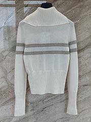 Kitlife Dior 25 DiorAlps Mock Neck Cardigan with Gold-Tone Dior Star Motif - 3