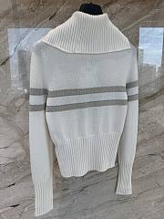 Kitlife Dior 25 DiorAlps Mock Neck Cardigan with Gold-Tone Dior Star Motif - 2