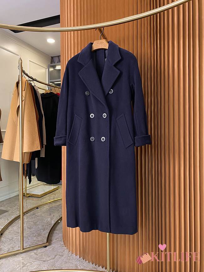 Kitlife Max Mara Icon Coat Dark Blue - 1