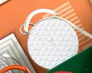 Kitlife Goyard Alto Hatbox Trunk Bag White - 18x16.5x7cm  - 6