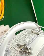 Kitlife Goyard Alto Hatbox Trunk Bag White - 18x16.5x7cm  - 5