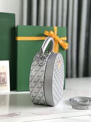 Kitlife Goyard Alto Hatbox Trunk Bag Light Grey - 18x16.5x7cm  - 6