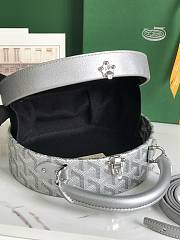 Kitlife Goyard Alto Hatbox Trunk Bag Light Grey - 18x16.5x7cm  - 5