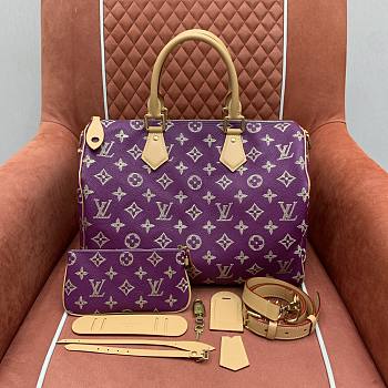 Kitlife Louis Vuitton Speedy P9 Bandoulière 40 Bag Purple M24417 40x26x23cm 