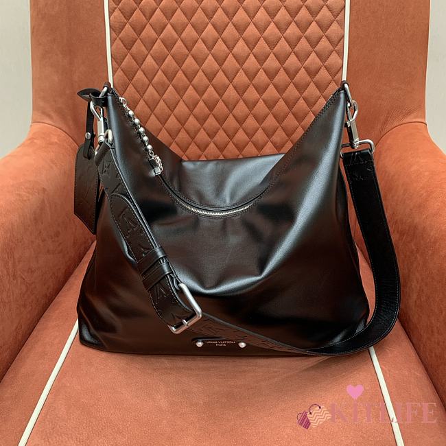 Kitlife Louis Vuitton Vagabond Hobo Bag Black M13986 38x35x12cm - 1