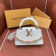 Kitlife Louis Vuitton Capucines East-West Mini Bag White M14393 22x12x8cm - 1