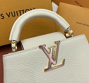 Kitlife Louis Vuitton Capucines East-West Mini Bag White M14393 22x12x8cm - 6