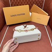 Kitlife Louis Vuitton Capucines East-West Mini Bag White M14393 22x12x8cm - 4