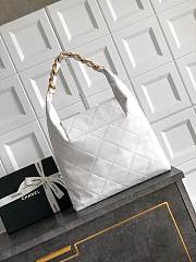 Kitlife Chanel Maxi Hobo Bag White AS5839 53x43x9cm  - 4
