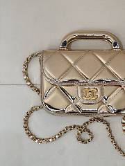 Kitlife Chanel Flap Bag With Handle Gold AS4892 18.5x13x4.5cm - 5