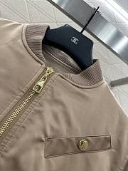 Kitlife Louis Vuitton Zipper Deconstructed Cotton Jacket Brown - 4