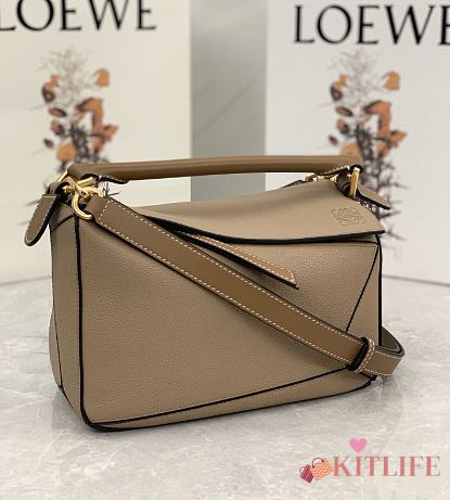 Kitlife Loewe Puzzle Geometric Bag Sand-Colored 24x16x10cm - 1