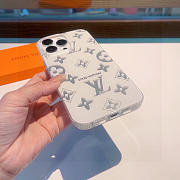 Kitlife Louis Vuitton White Phone Case with Fine Glitter  - 3