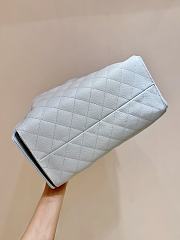 Kitlife Chanel 25C Drawstring Bucket Hobo Bag Light Blue Grained Calfskin AS5311 40x30x15cm  - 6