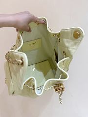 Kitlife Chanel 25C Drawstring Bucket Hobo Bag Yellow Grained Calfskin AS5311 40x30x15cm  - 5