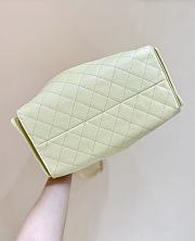 Kitlife Chanel 25C Drawstring Bucket Hobo Bag Yellow Grained Calfskin AS5311 40x30x15cm  - 3
