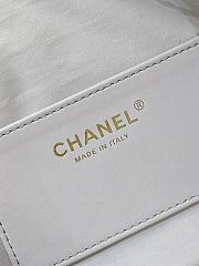 Kitlife Chanel 25C Drawstring Bucket Hobo Bag White Grained Calfskin AS5311 40x30x15cm  - 6