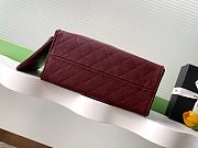 Kitlife Chanel 25C Drawstring Bucket Hobo Bag Burgundy Grained Calfskin AS5311 40x30x15cm - 6