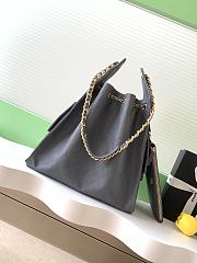 Kitlife Chanel 25C Drawstring Bucket Hobo Bag Grey Grained Calfskin AS5311 40x30x15cm - 3